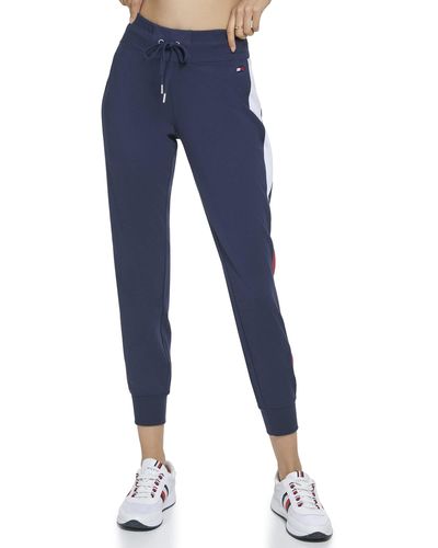 Tommy Hilfiger Soft & Comfortable Smocked Waistband Jogger - Blue