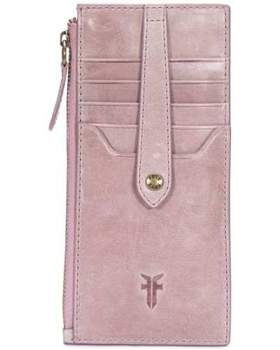 Frye Melissa Snap Card Wallet - Pink