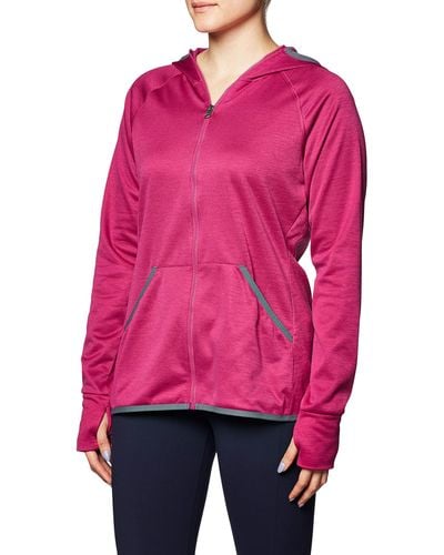 Hanes Womens Sport Performance Full Zip Hoodie Fleece Jacket - Multicolor