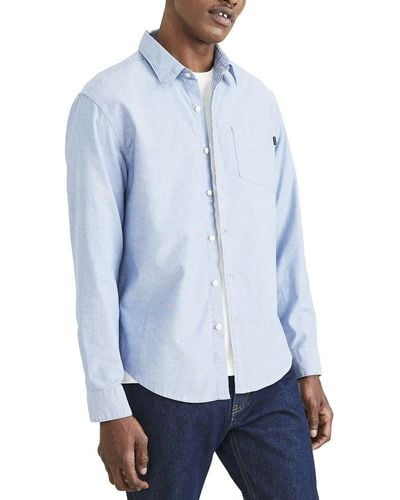 Dockers Regular Fit Long Sleeve Casual Shirt - White