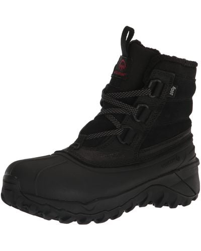 Wolverine Glacier Surge Waterproof Insulated 6in Snow Boot - Black