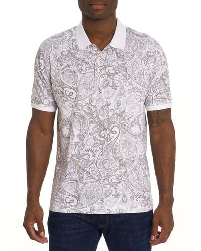 Robert Graham Dozer S/s Knit Polo - White