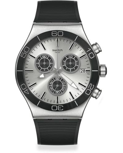 Swatch Irony New Chrono Outdoor Quartz Watch - Gray