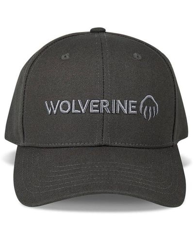Wolverine 6 Panel Snapback Cap - Gray