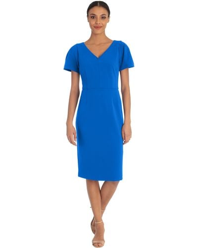 Maggy London Sheath Dress - Blue