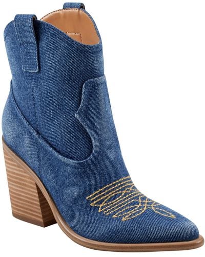 Marc Fisher Jalella Ankle Boot - Blue