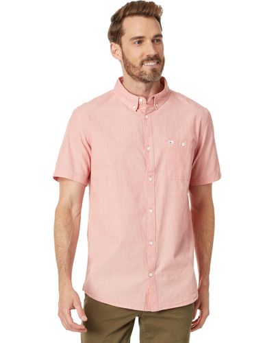 Quiksilver Winfall Button Up Woven Top - Pink