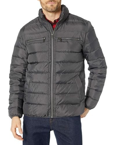 Cole Haan Packable Down Jacket Gray Lg