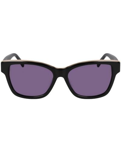 DKNY Dk549s Cat Eye Sunglasses - Purple