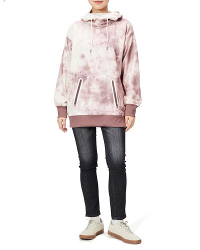 Volcom Spring Shred Hooded Fleece Sweatshirt - Pink