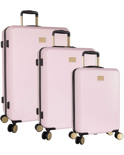 Tommy Bahama 3 Piece Spinner Luggage Set - Pink