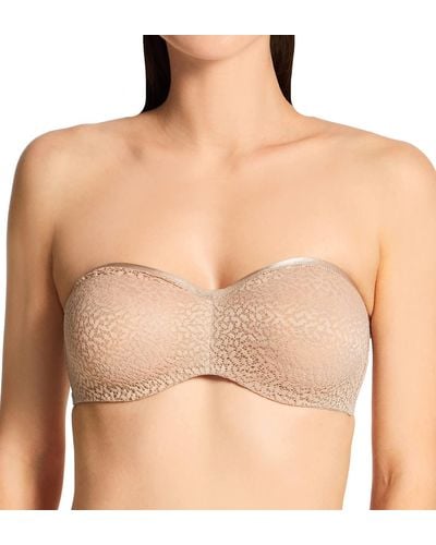 DKNY S Modern Lace Unlined Strapless Bra - Natural