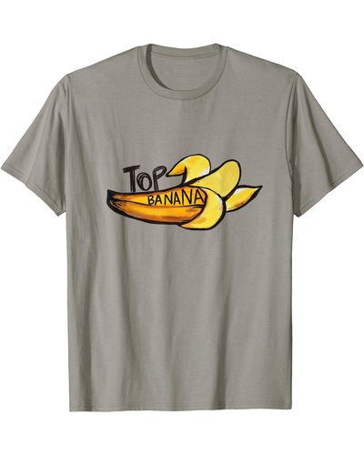 BOSS Top Banana Art Funny Banana Watercolor T-shirt - Gray