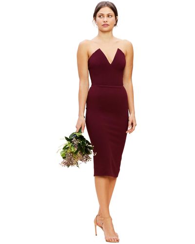 Dress the Population Bodycon - Red
