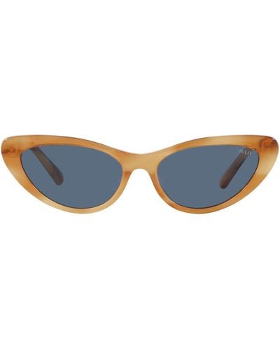 Polo Ralph Lauren S Ph4199u Universal Fit Cat Eye Sunglasses - Black