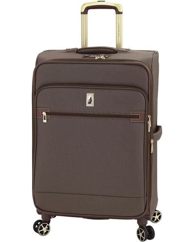 London Fog Liverpool Bronze Tri-weave 24" Expandable Spinner - Brown