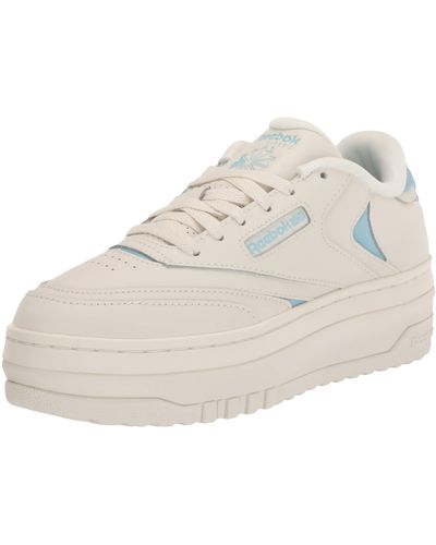 Reebok Women's Club C Extra Chalk Pure Grey 2 Vintage Blue Leather Tennis  Trainers in White | Lyst UK