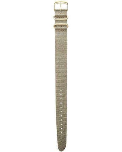 Timex Tw7c27600 Weekender 20mm Gold Metallic Fabric Strap - Black