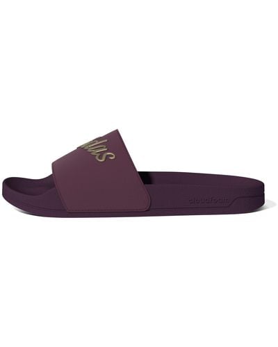 adidas Adilette Shower Slides Sandal - Purple