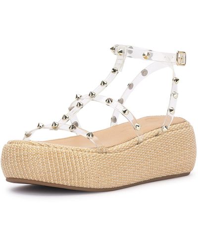 Jessica Simpson Pascha Platform Sandal Wedge - White