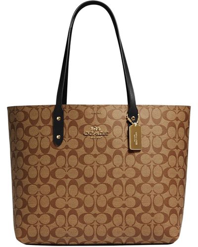 COACH Town Tote in Black Lyst