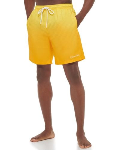 Calvin Klein Cb2vpg13-gld-medium Swim Trunks - Yellow