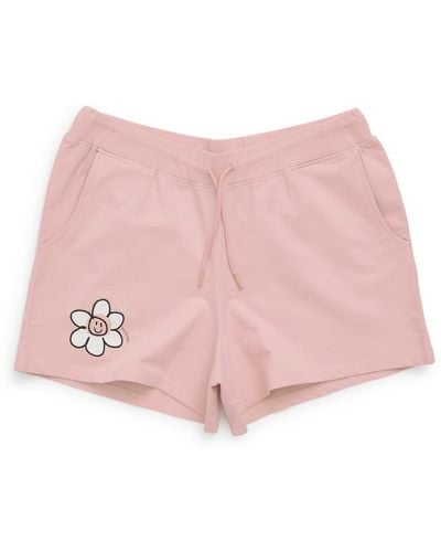 Vera Bradley French Terry Shorts With Pockets - Pink