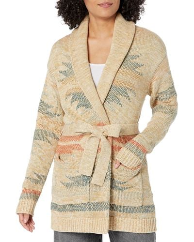 Pendleton Monterey Belted Cotton Cardigan - Natural