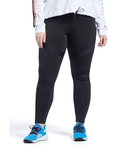 Reebok Core 10 Women's High-Rise Shiny Leggings Size L Color Baked