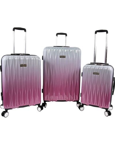 Juicy Couture Lindsay 3-piece Hardside Spinner Luggage Set - Multicolor