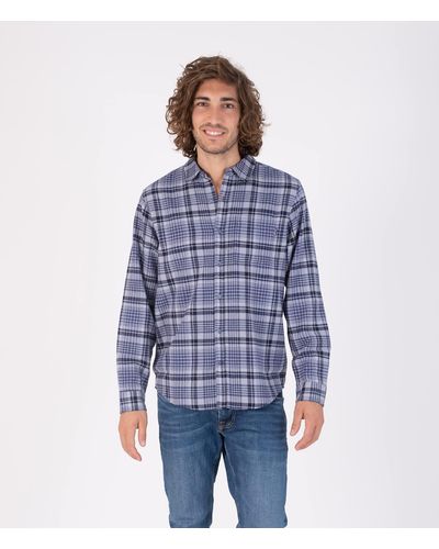 Hurley Portland Flannel Long Sleeve - Blue