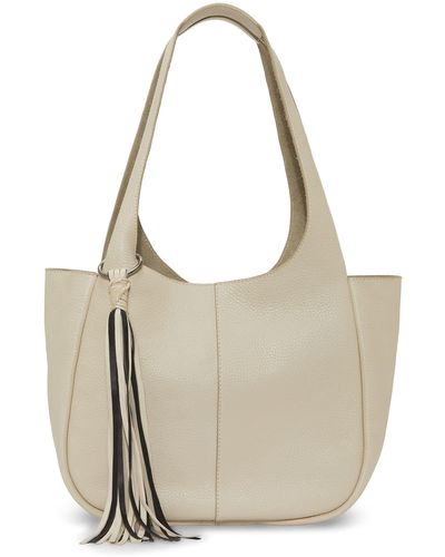 Vince Camuto Maybl Genuine Leather Tote - Natural