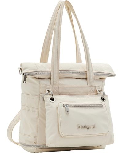 Desigual Accessories Nylon Backpack Big - White
