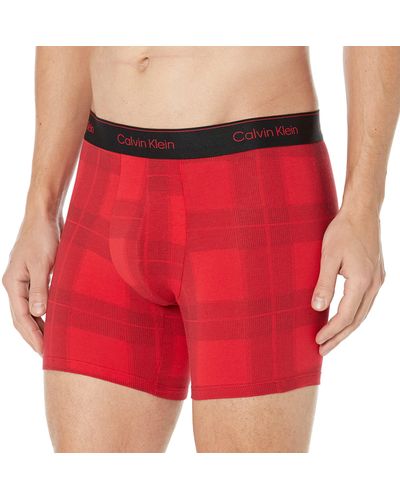 Calvin Klein Modern Cotton Stretch Holiday Boxer Brief - Red