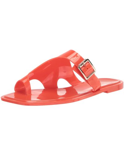 Vince Camuto Jicarlie Buckle Jelly Slide Sandal - Red