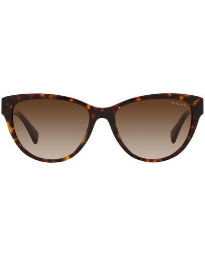 Ralph By Ralph Lauren Ra5299u Universal Fit Oval Sunglasses - Black