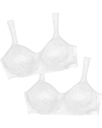 Playtex 18 Hour Ultimate Lift & Support Wireless Bra Us4745 - White