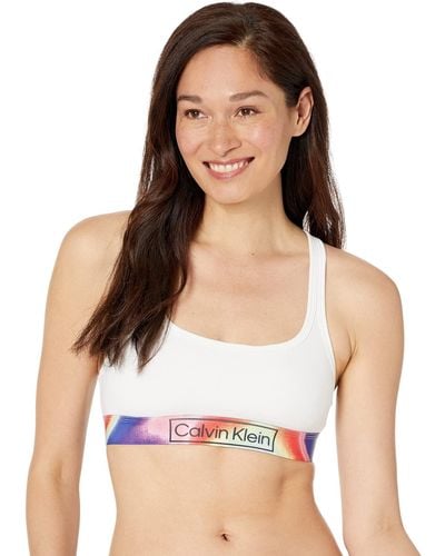 Calvin Klein Reimagined Heritage Pride Unlined Bralette - White