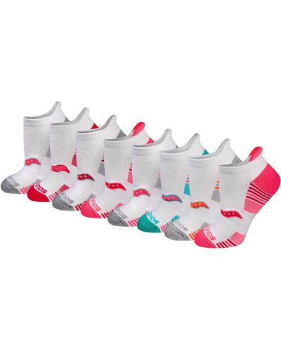 Saucony Performance Heel Tab Athletic Socks - White