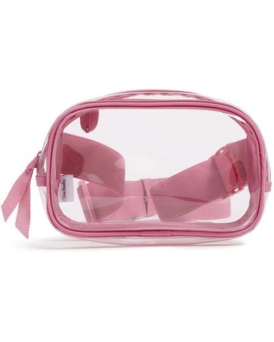 Vera Bradley Clear Small Belt Bag Sling Crossbody - Pink