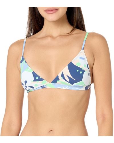 Roxy Beach Classics Fixed Tri Bikini Top - Blue