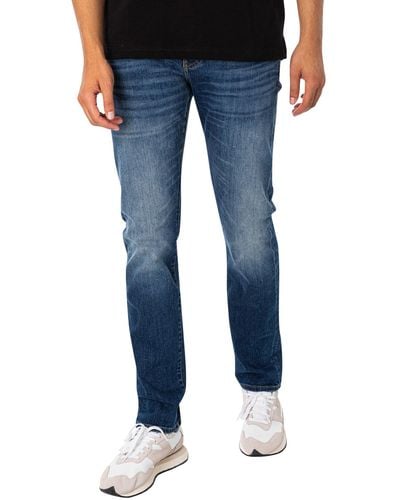 Emporio Armani 5 Pocket Slim Jeans - Blue