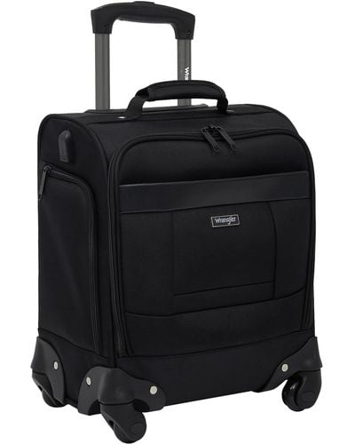 Wrangler 15" 4-wheel Spinner Underseat Carry-on Luggage With Side Usb Port - Black