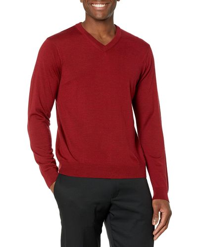 Greg Norman Collection V-neck - Red
