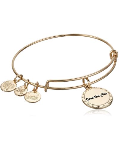ALEX AND ANI Because I Love You Granddaughter Expandable Wire Bangle Bracelet For - Metallic