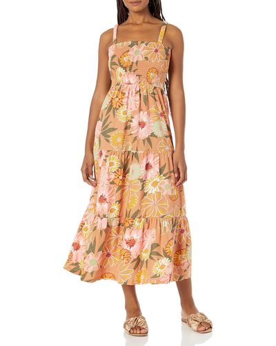 Roxy Womens Sunnier Shores Maxi Casual Dress - Multicolor