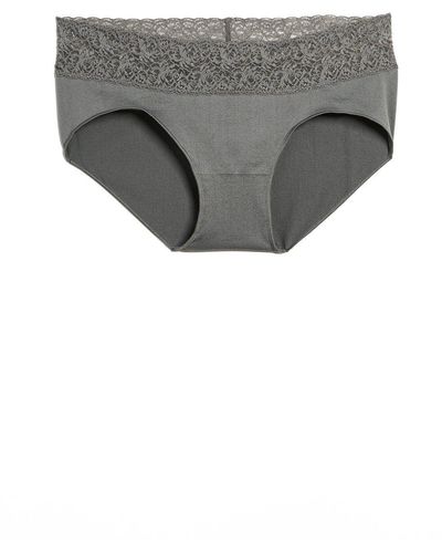 Rosie Pope Seamless Hipster W. Lace - Gray