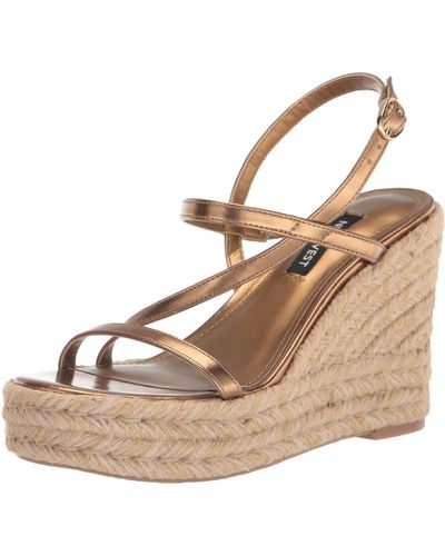 Nine West Jills Wedge Sandal - Metallic