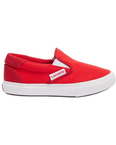 Lacoste Jump Serve Slip Sneaker - Red