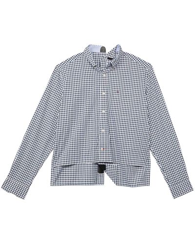 Tommy Hilfiger Adaptive Seated Button Down Shirt With Velcro Brand Closure At Center Back - Multicolor